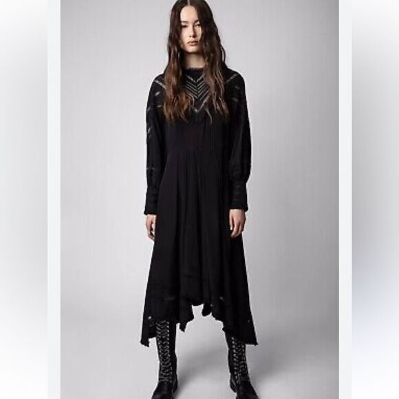 Zadig & Voltaire Rozyl CDC Dress  Black Size XS NEW $1098 - Picture 1 of 13